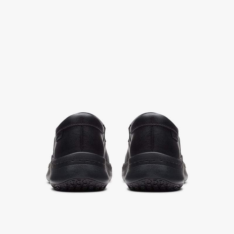Black Leather Clarks Pro Gem | CLKS-84761