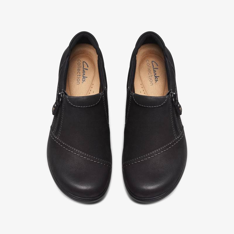 Black Nubuck Clarks Carleigh Ray | CLKS-84892