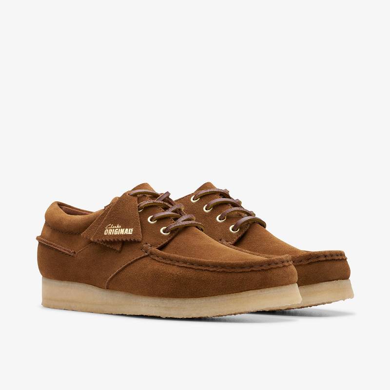 Cola Suede Clarks Wallabee Boat | CLKS-84502