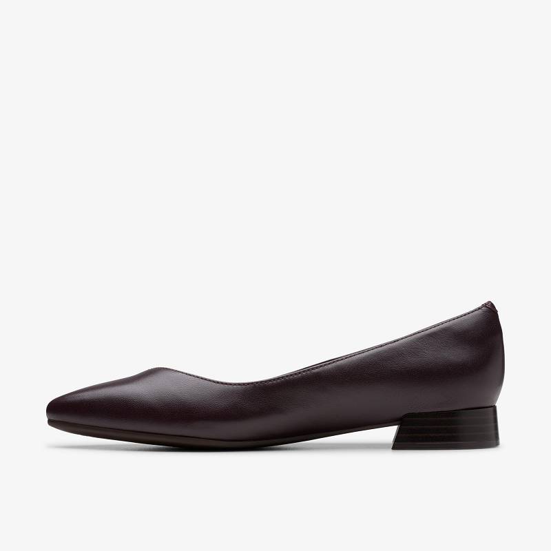 Plum Leather Clarks Natalyn Wish | CLKS-84817