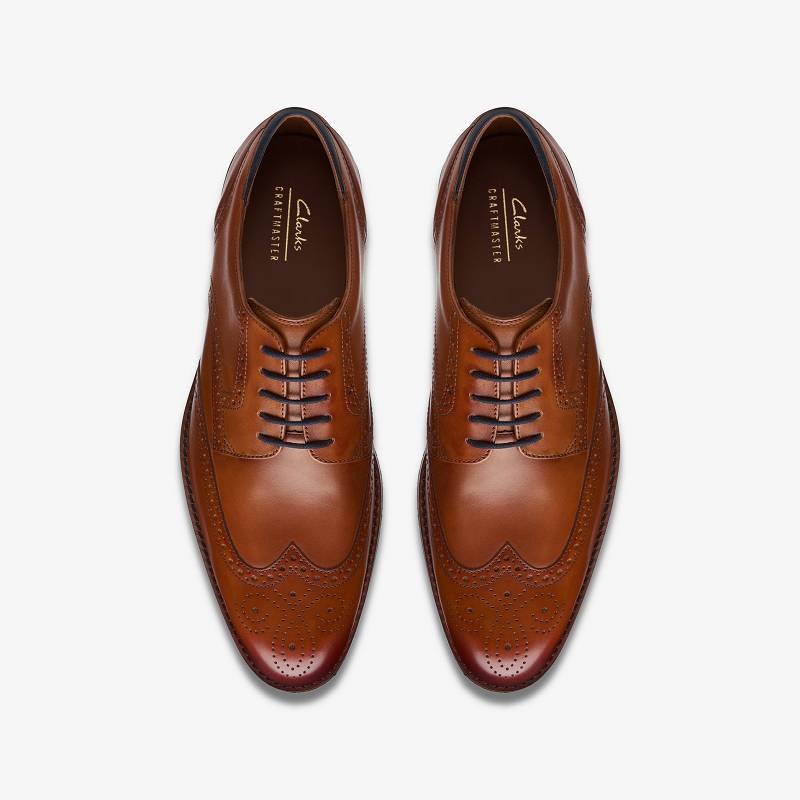 Tan Leather Clarks Craft Arlo Limit | CLKS-84405